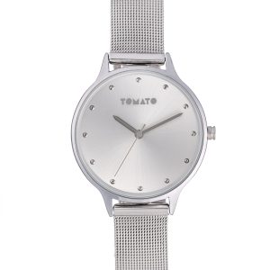 Jane Silver Mesh Watch