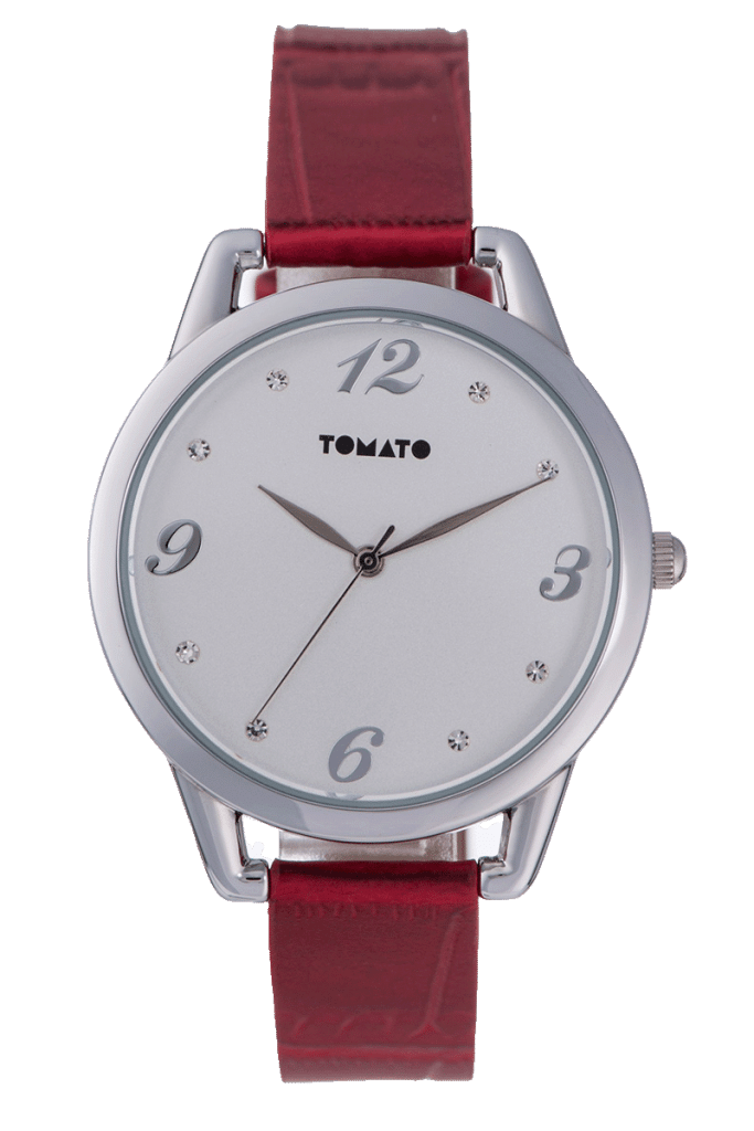 sienna watch tomato red transparent